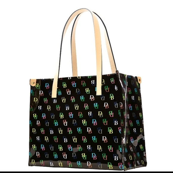 Dooney & Bourke Handbags - Dooney & Burke Stylish Black Multicolor Shopper Bag
